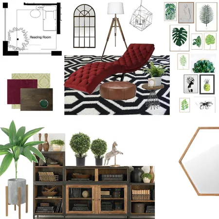 Reading room Interior Design Mood Board by Curation on Style Sourcebook