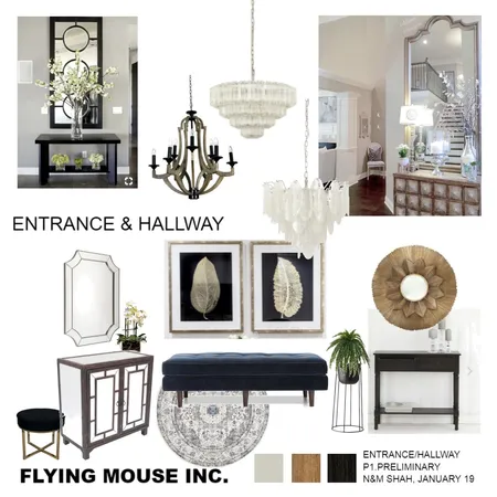 Entrance &amp; Hallway Interior Design Mood Board by Flyingmouse inc on Style Sourcebook