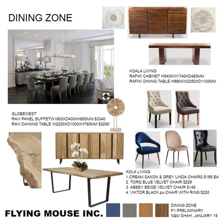 Dining zone Interior Design Mood Board by Flyingmouse inc on Style Sourcebook