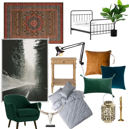 Guest Bedroom Interior Design Mood Board by Claudkat on Style Sourcebook