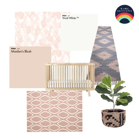 Boho Nursery Concept Interior Design Mood Board by h.edit australia on Style Sourcebook