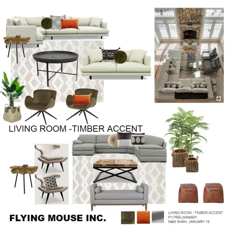 Living room - timber accent Interior Design Mood Board by Flyingmouse inc on Style Sourcebook