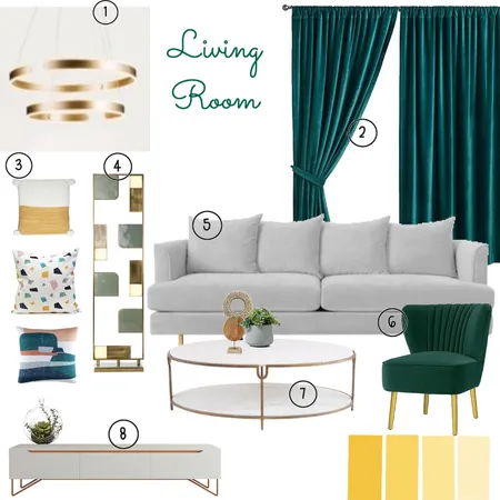 Living Interior Design Mood Board by Jing on Style Sourcebook