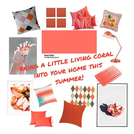Bring A Little Coral Into Your Home Interior Design Mood Board by h.edit australia on Style Sourcebook
