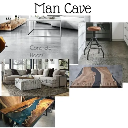 Hunter's Dream Man Cave Interior Design Mood Board by LaurenElizabethDesigns on Style Sourcebook
