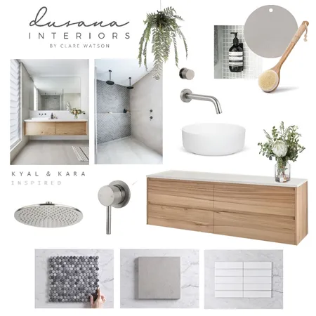 Bathroom Interior Design Mood Board by Dusana Interiors on Style Sourcebook