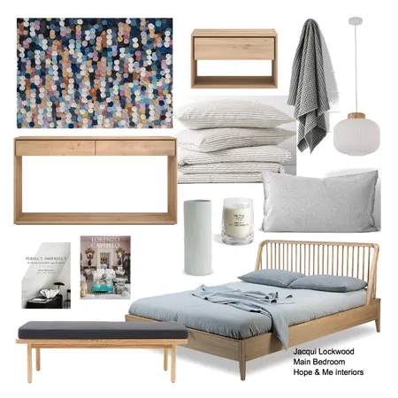 Jacqui Lockwood - Main Bedroom Interior Design Mood Board by Hope & Me Interiors on Style Sourcebook