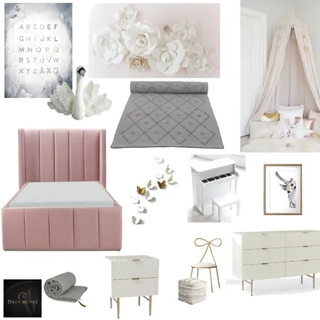 Yvie's Big Girls Room Interior Design Mood Board by Elevate Interiors and Design on Style Sourcebook