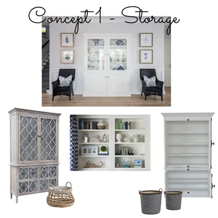 Hamptons Storage - Concept 1 Interior Design Mood Board by Cath089 on Style Sourcebook