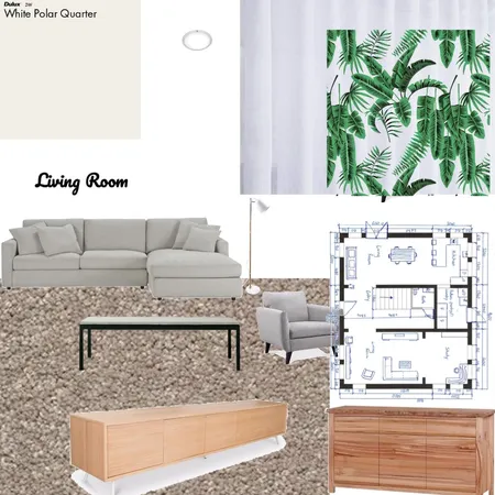 Living Room Interior Design Mood Board by Chelsea on Style Sourcebook