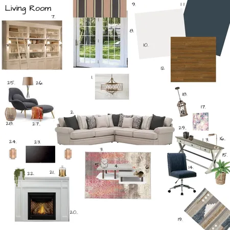 Living Room Interior Design Mood Board by Ravina Sachdev on Style Sourcebook