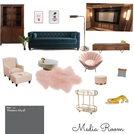 Media Room Interior Design Mood Board by Smurfette on Style Sourcebook