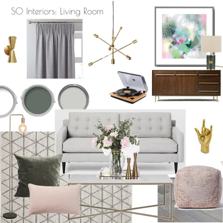 Module 9 Living Room Interior Design Mood Board by Steph Smith on Style Sourcebook