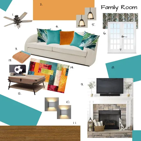 Family Room Interior Design Mood Board by Ravina Sachdev on Style Sourcebook