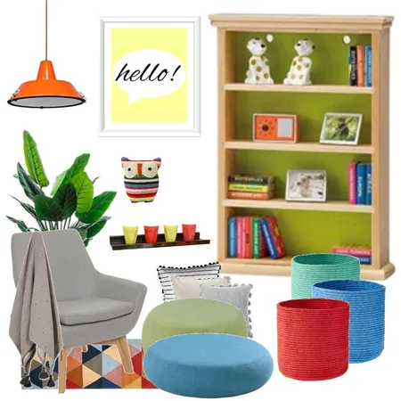 Bold. Bright. Reading Nook. Interior Design Mood Board by Cassandra on Style Sourcebook