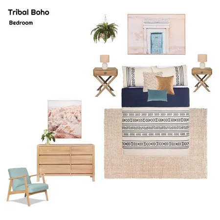 tribel boho bedroom Interior Design Mood Board by karleepaterson on Style Sourcebook