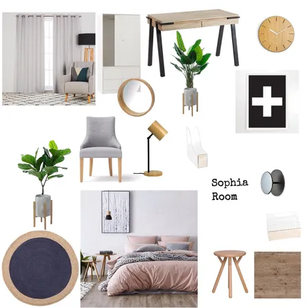 sophia's Bedroom 2018 Interior Design Mood Board by Jennysaggers on Style Sourcebook