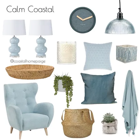 Calm Coastal Interior Design Mood Board by CoastalHomePaige on Style Sourcebook