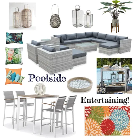 Poolside Entertaining Interior Design Mood Board by SandraSargent on Style Sourcebook