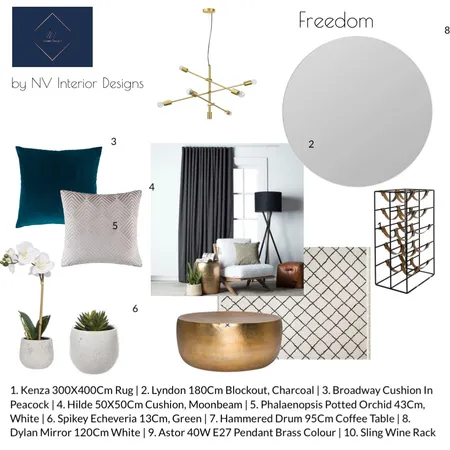 living Decor - Freedom Interior Design Mood Board by NicoleVella on Style Sourcebook