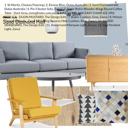 Contemporary living Interior Design Mood Board by evelynne on Style Sourcebook