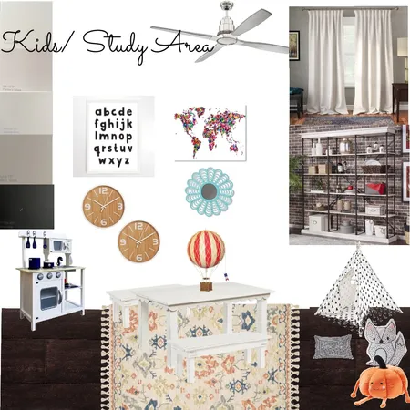 Kids/study area Interior Design Mood Board by Evita0224 on Style Sourcebook
