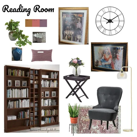 Home library Interior Design Mood Board by HomelyAddiction on Style Sourcebook
