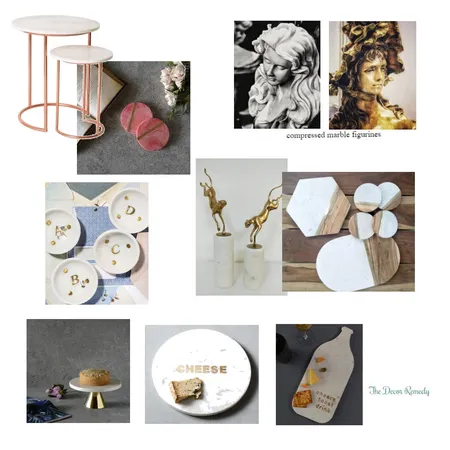 Marble &amp; Brass Interior Design Mood Board by AnuSharma on Style Sourcebook