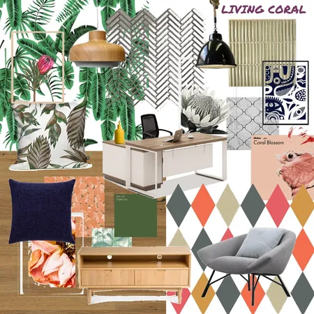 Living Coral Interior Design Mood Board by Jamesthethomas5 on Style Sourcebook