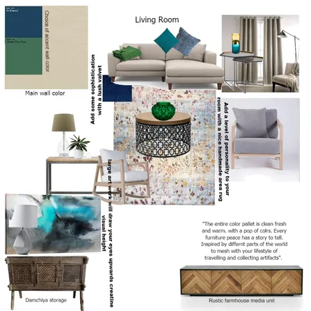 The Smith's Living room Interior Design Mood Board by Faizi Design on Style Sourcebook