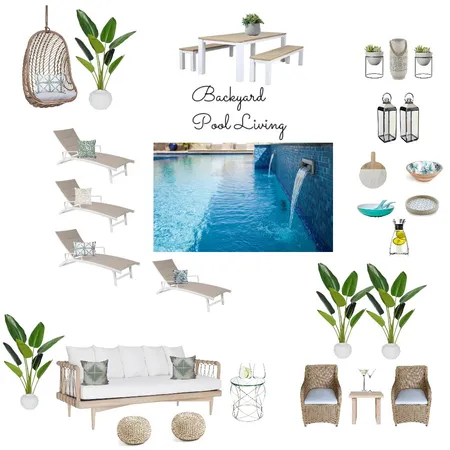 Backyard Pool Living Interior Design Mood Board by MelissaBlack on Style Sourcebook