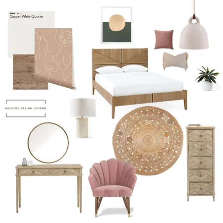 Contemporary Girly Bedroom Interior Design Mood Board by RachaelBell on Style Sourcebook