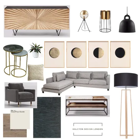 Moody Lounge Interior Design Mood Board by RachaelBell on Style Sourcebook