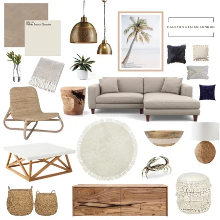Coastal lounge Interior Design Mood Board by RachaelBell on Style Sourcebook