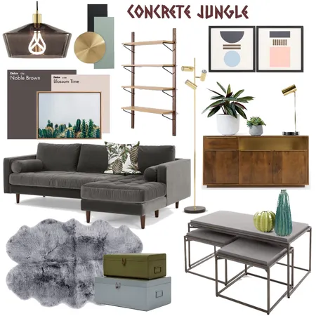 Concrete Jungle Interior Design Mood Board by Danant on Style Sourcebook