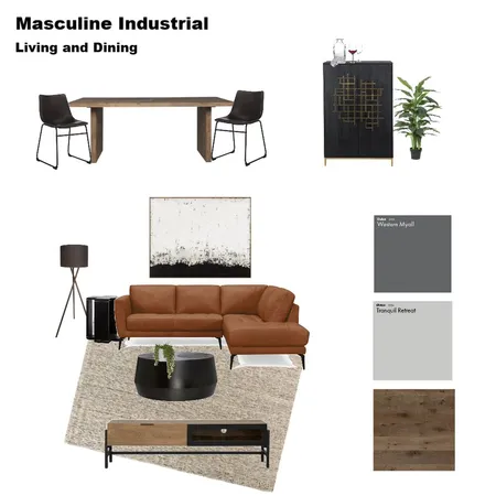 industrial man cave Interior Design Mood Board by karleepaterson on Style Sourcebook