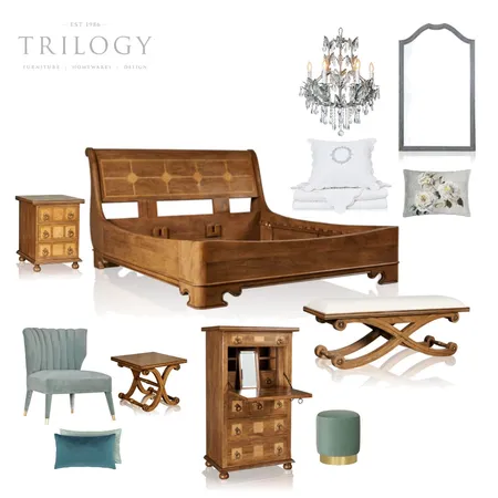 Bedroom Scheme #1 Interior Design Mood Board by Trilogy on Style Sourcebook