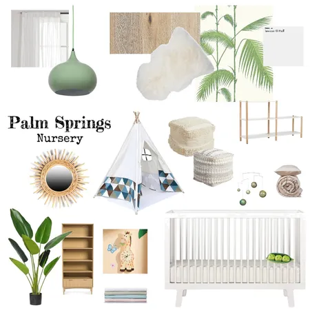 Palm Springs Nursery Interior Design Mood Board by Shannah Lea Interiors on Style Sourcebook