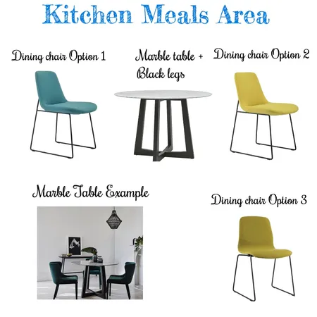 Kitchen Meals Area Interior Design Mood Board by Styleahome on Style Sourcebook