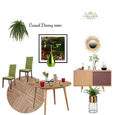 casual dining room Interior Design Mood Board by La Bella Rube Interior Styling on Style Sourcebook