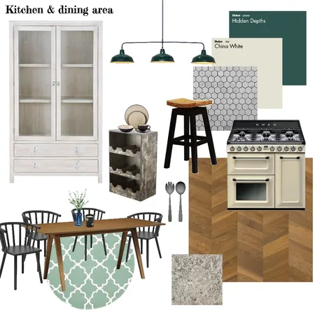 Module 9: Kitchen &amp; dining area Interior Design Mood Board by lizziemcal on Style Sourcebook