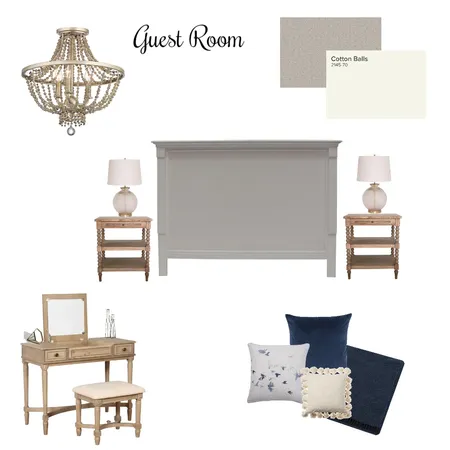 Guest Bedroom Interior Design Mood Board by lydiabyl on Style Sourcebook