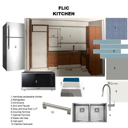 Kitchen FLIC Interior Design Mood Board by Faizi Design on Style Sourcebook