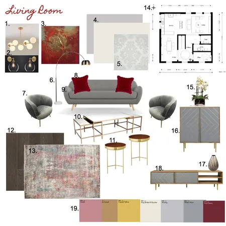 Living room Interior Design Mood Board by sepi_fd on Style Sourcebook