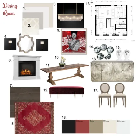 Dining Room Interior Design Mood Board by sepi_fd on Style Sourcebook
