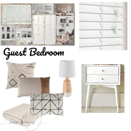 Coral Road Guest Bedroom Interior Design Mood Board by Jules on Style Sourcebook