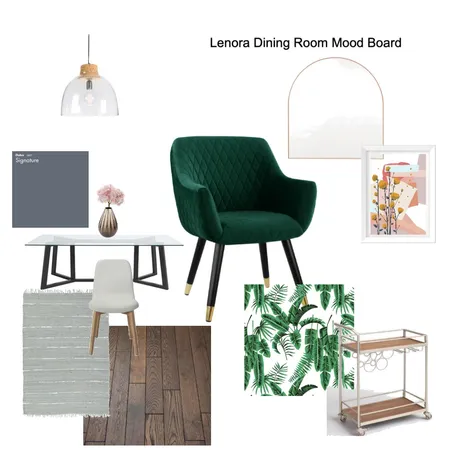 Lenora Dining Room Interior Design Mood Board by sophiegriot on Style Sourcebook