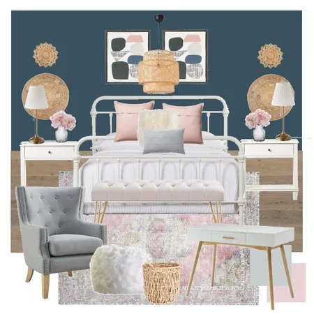 Blues &amp; Pinks Interior Design Mood Board by laurensweeneydesigns on Style Sourcebook