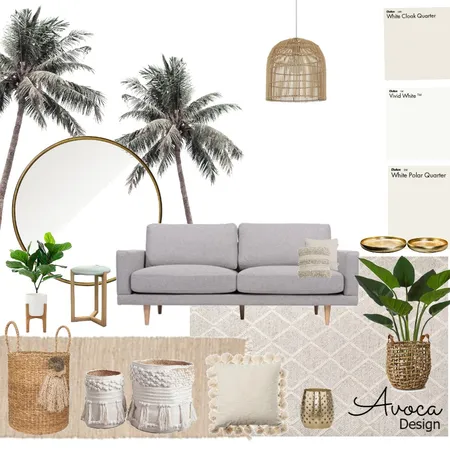 Coastal Boho Luxe Interior Design Mood Board by Avoca Design on Style Sourcebook