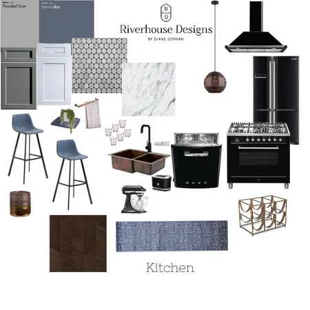 IDI ASS 9 Kitchen Interior Design Mood Board by Riverhouse Designs on Style Sourcebook